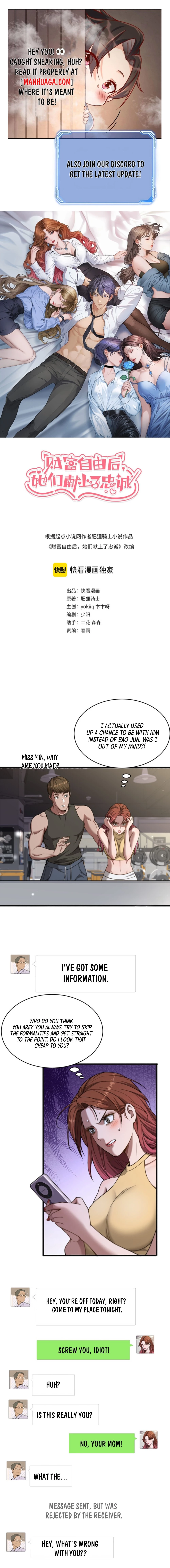 Read After Becoming Financially Free, They Offered Their Loyalty EN Manga Online