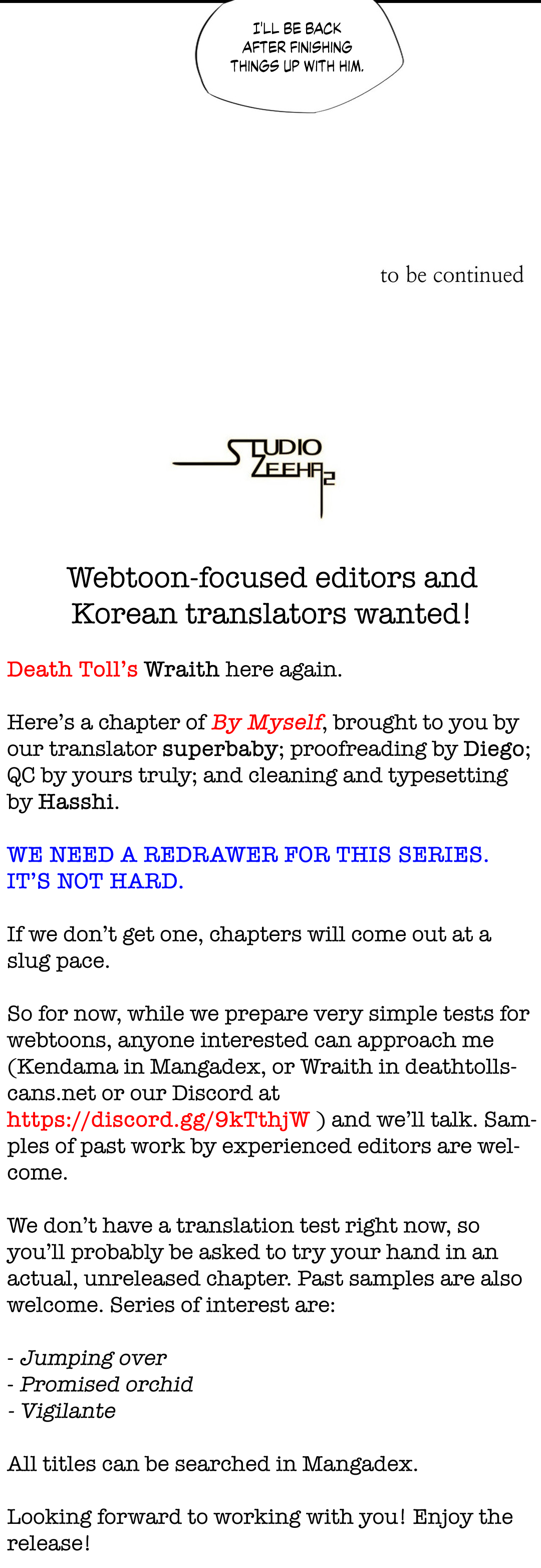 Read By Myself EN Manga Online