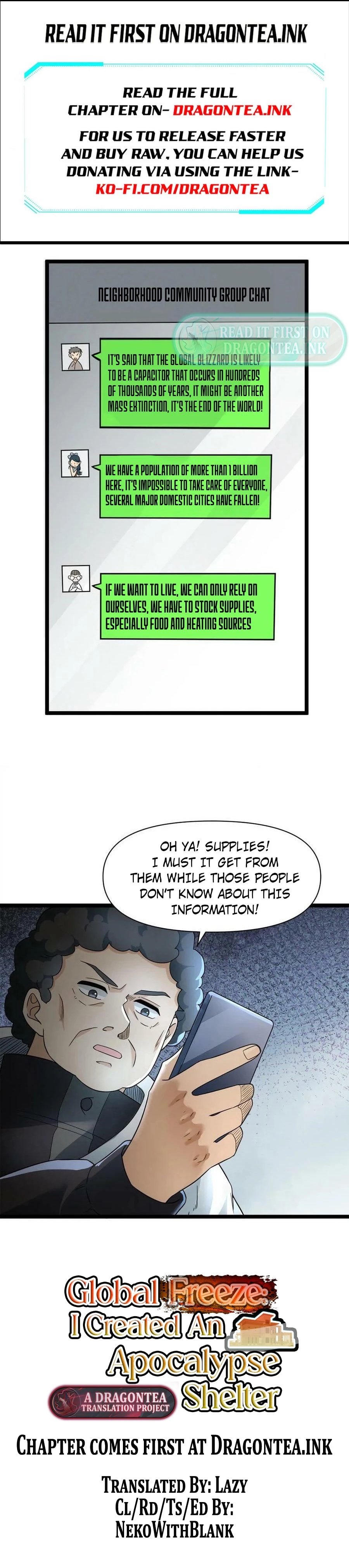 Read Global Freeze_ I Created an Apocalypse Shelter EN Manga Online
