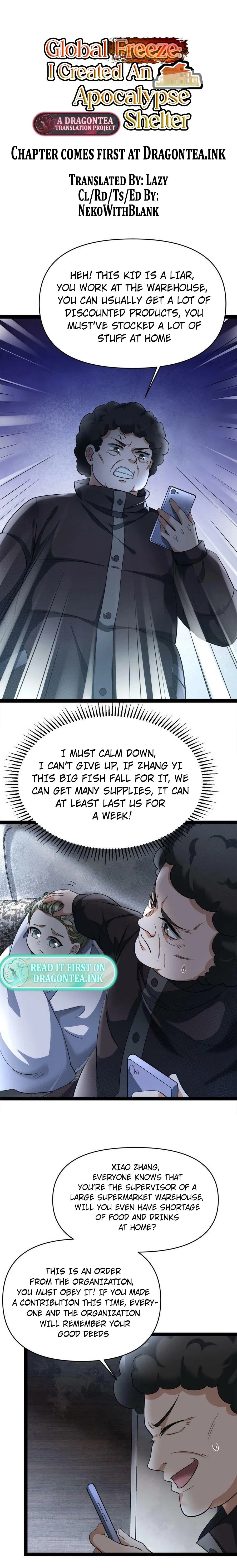 Read Global Freeze_ I Created an Apocalypse Shelter EN Manga Online