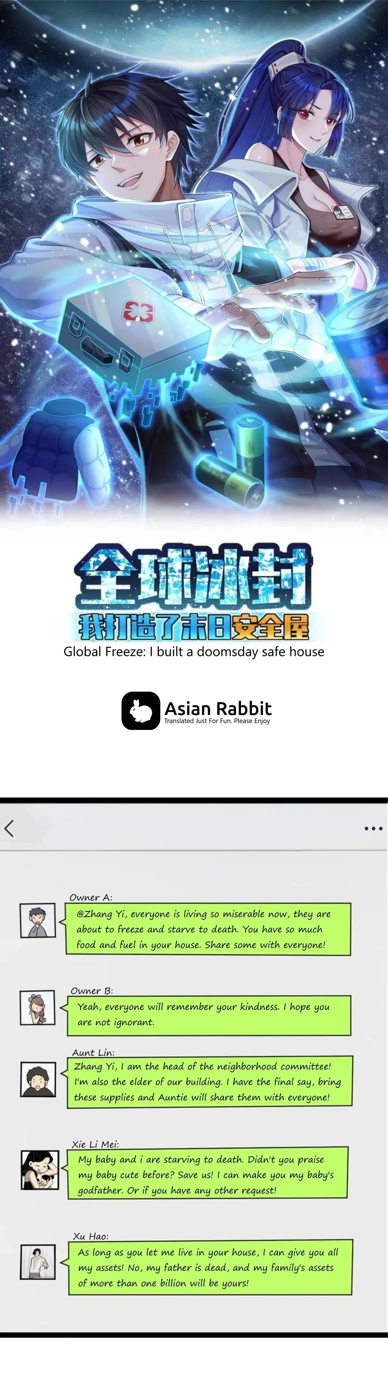 Read Global Freeze_ I Created an Apocalypse Shelter EN Manga Online