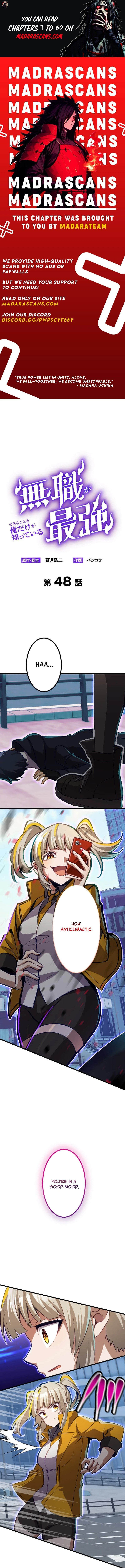 Read I’m the Only One Who Knows That Jobless Is the Strongest EN Manga Online