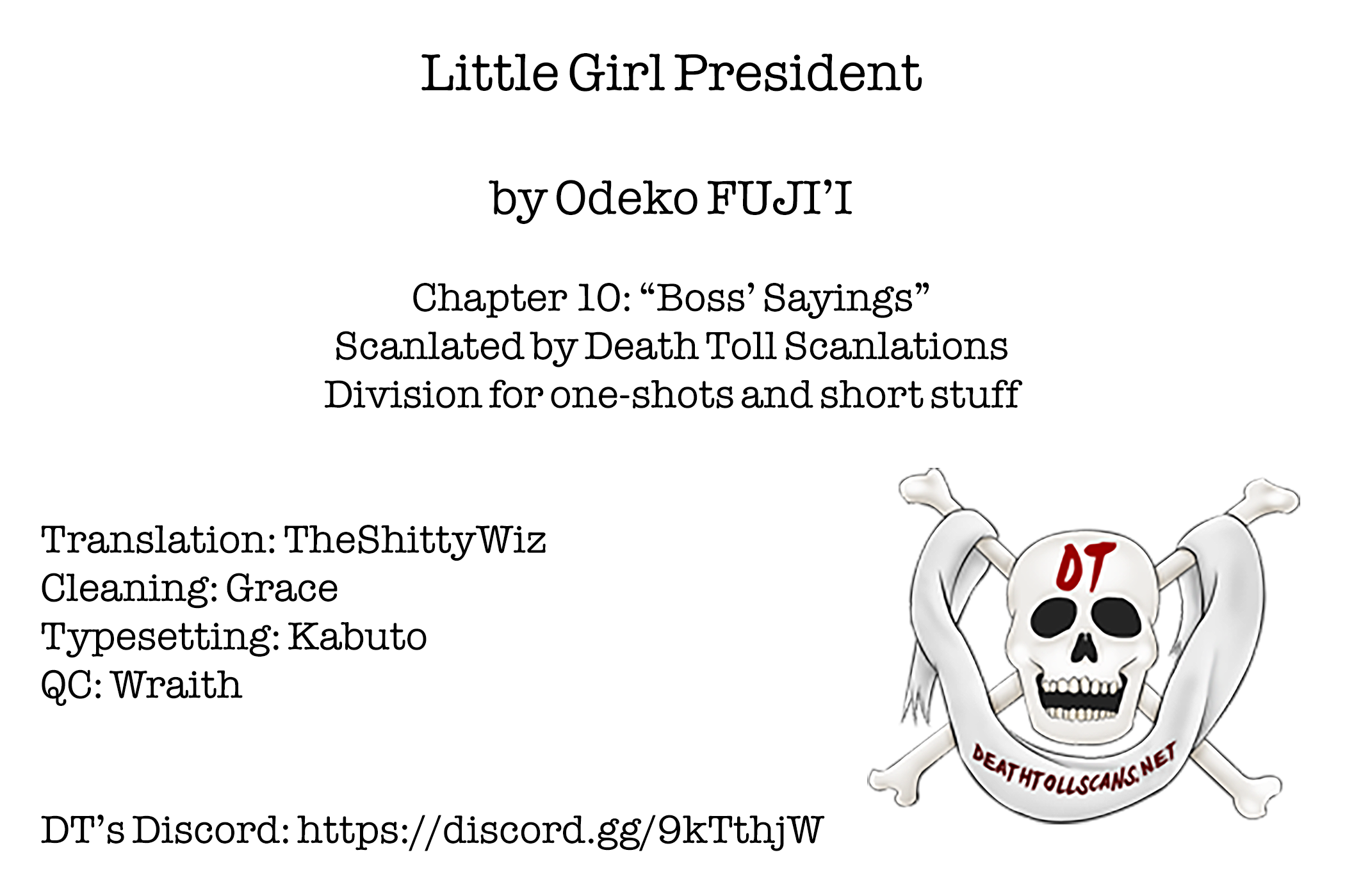 Read Little Girl President EN Manga Online