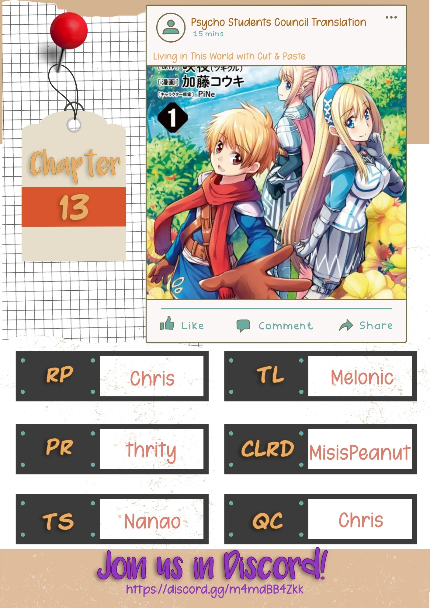 Read Living in This World With Cut & Paste EN Manga Online