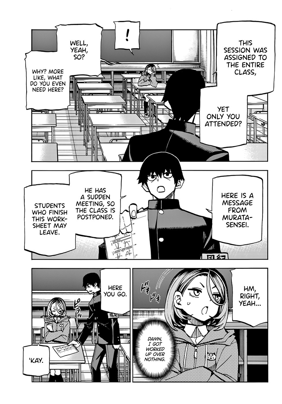 Read The Story Between a Dumb Prefect and a High School Girl with an Inappropriate Skirt Length EN Manga Online