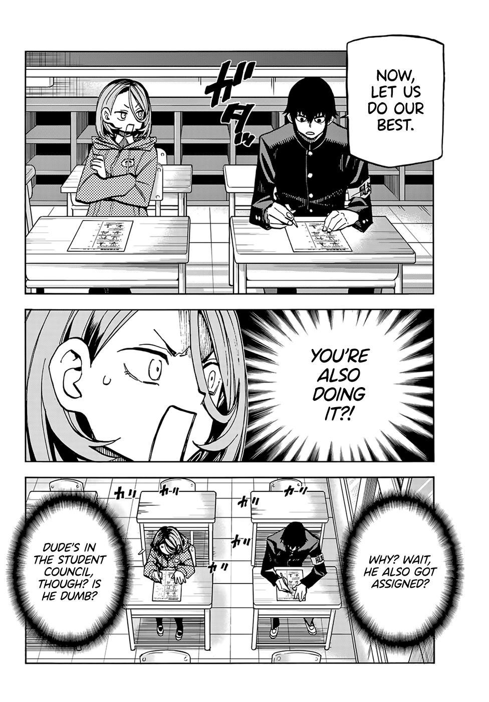 Read The Story Between a Dumb Prefect and a High School Girl with an Inappropriate Skirt Length EN Manga Online