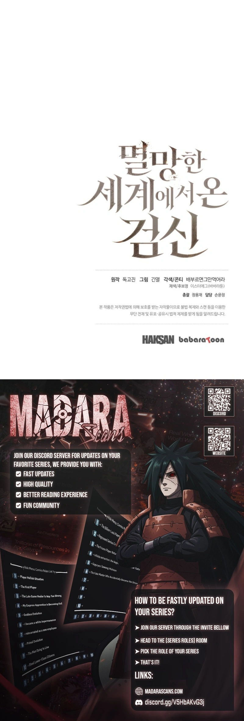 Read The Sword God from the ruined world EN Manga Online