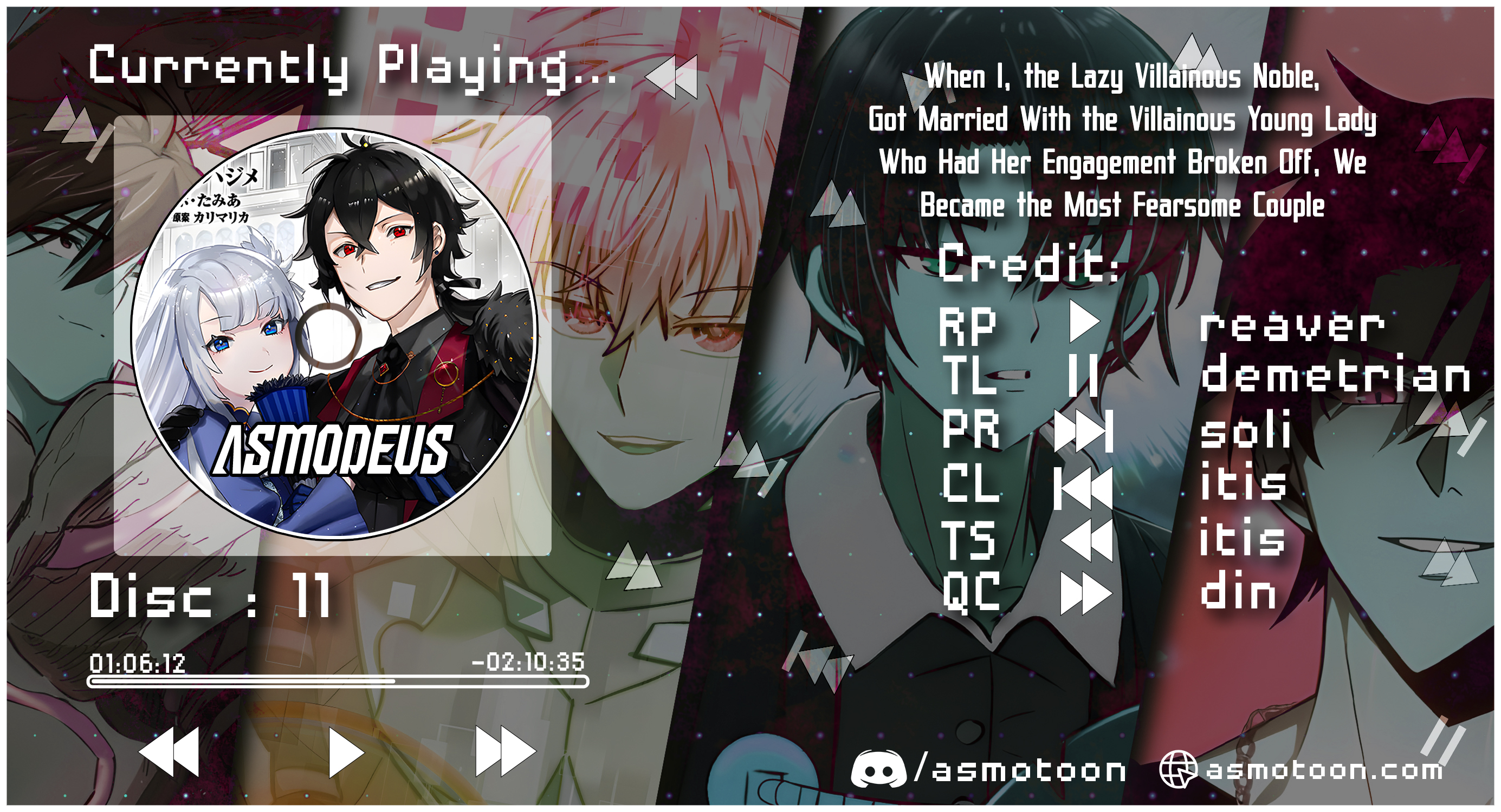 Read When I, The Lazy Villainous Noble, Got Married With The Villainous Young Lady Who Had Her Engagement Broken Off, We Became The Most Fearsome Couple EN Manga Online