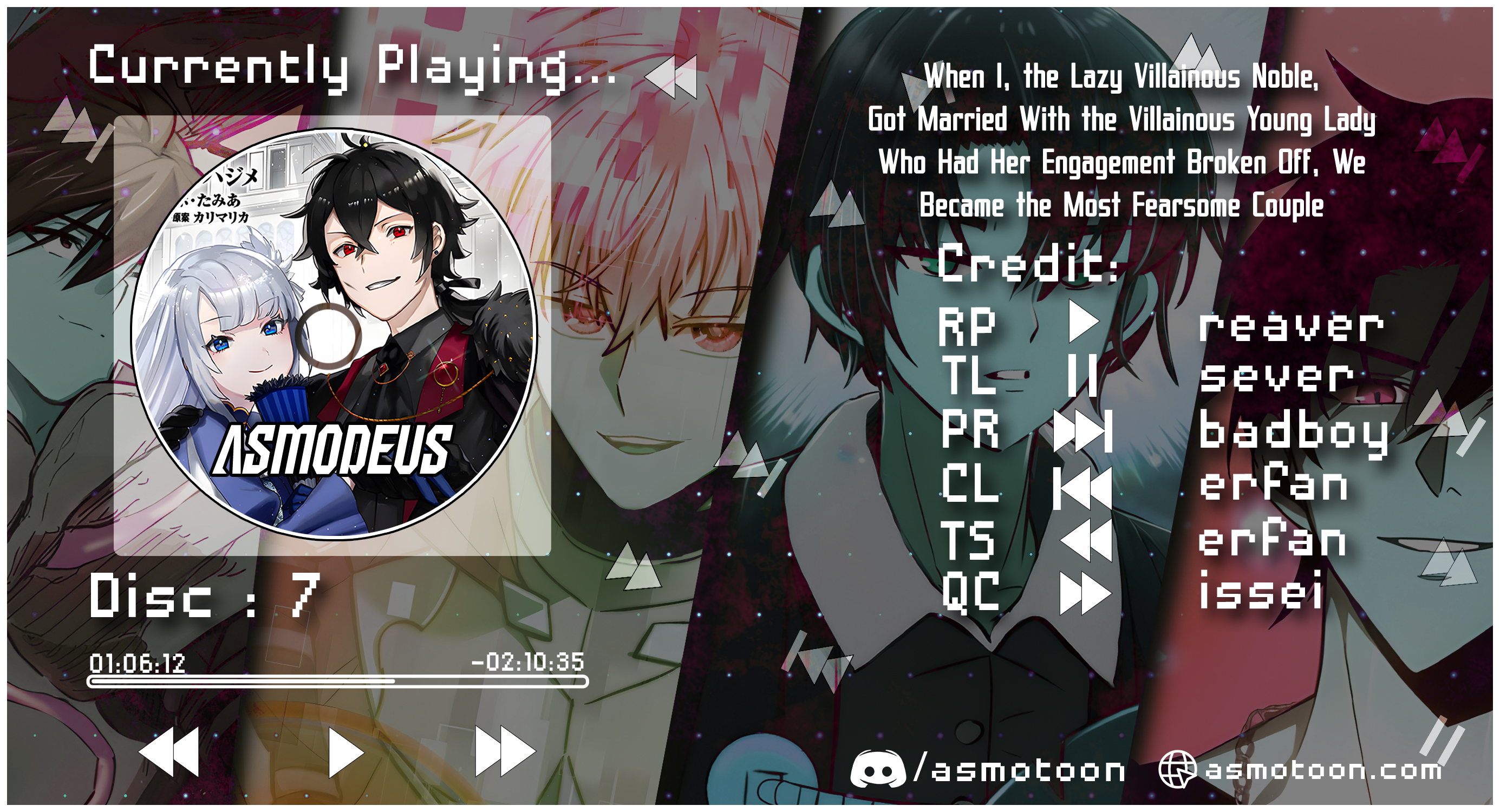 Read When I, The Lazy Villainous Noble, Got Married With The Villainous Young Lady Who Had Her Engagement Broken Off, We Became The Most Fearsome Couple EN Manga Online
