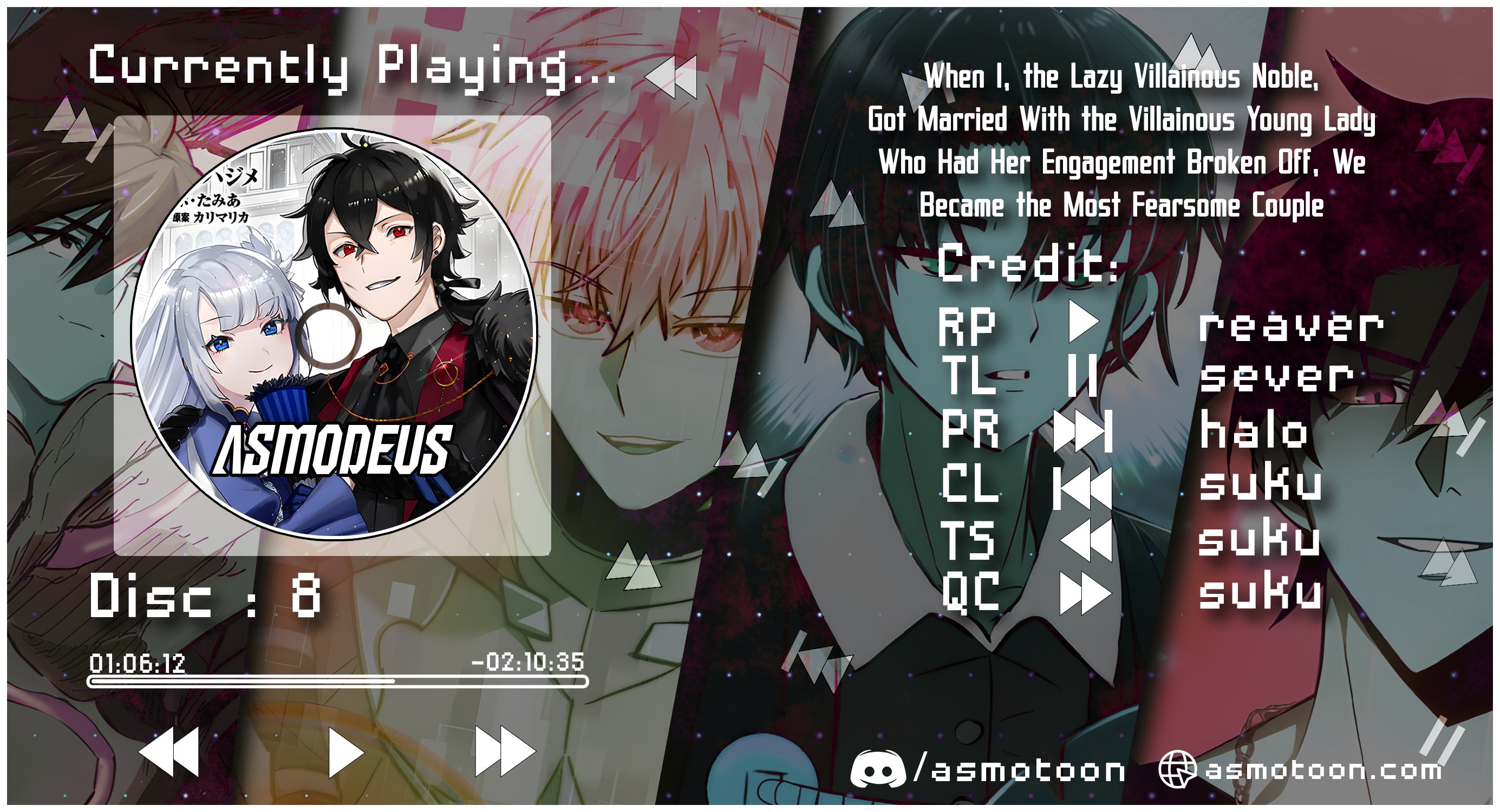 Read When I, The Lazy Villainous Noble, Got Married With The Villainous Young Lady Who Had Her Engagement Broken Off, We Became The Most Fearsome Couple EN Manga Online