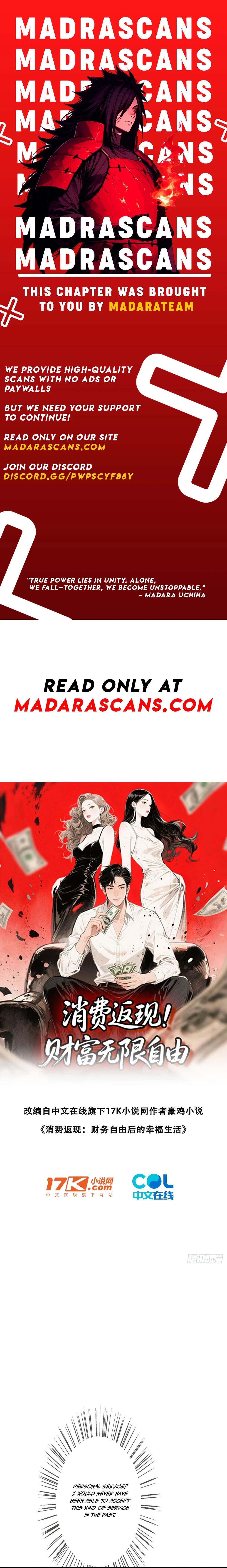 Read cash back unlimited financial freedom EN Manga Online