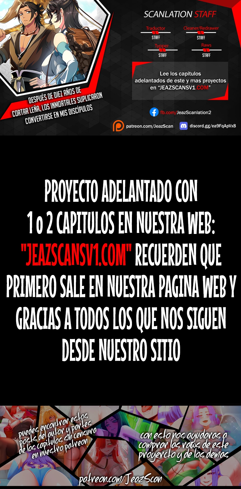 Read Después de diez años de cortar leña, los inmortales suplicaron convertirse en mis discípulos ES Manga Online