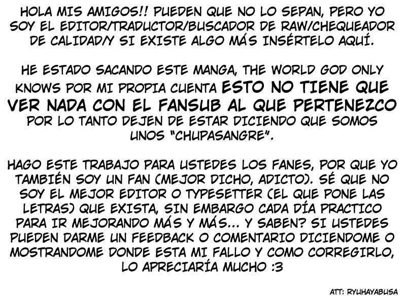 Read Kami nomi zo Shiru Sekai ES Manga Online