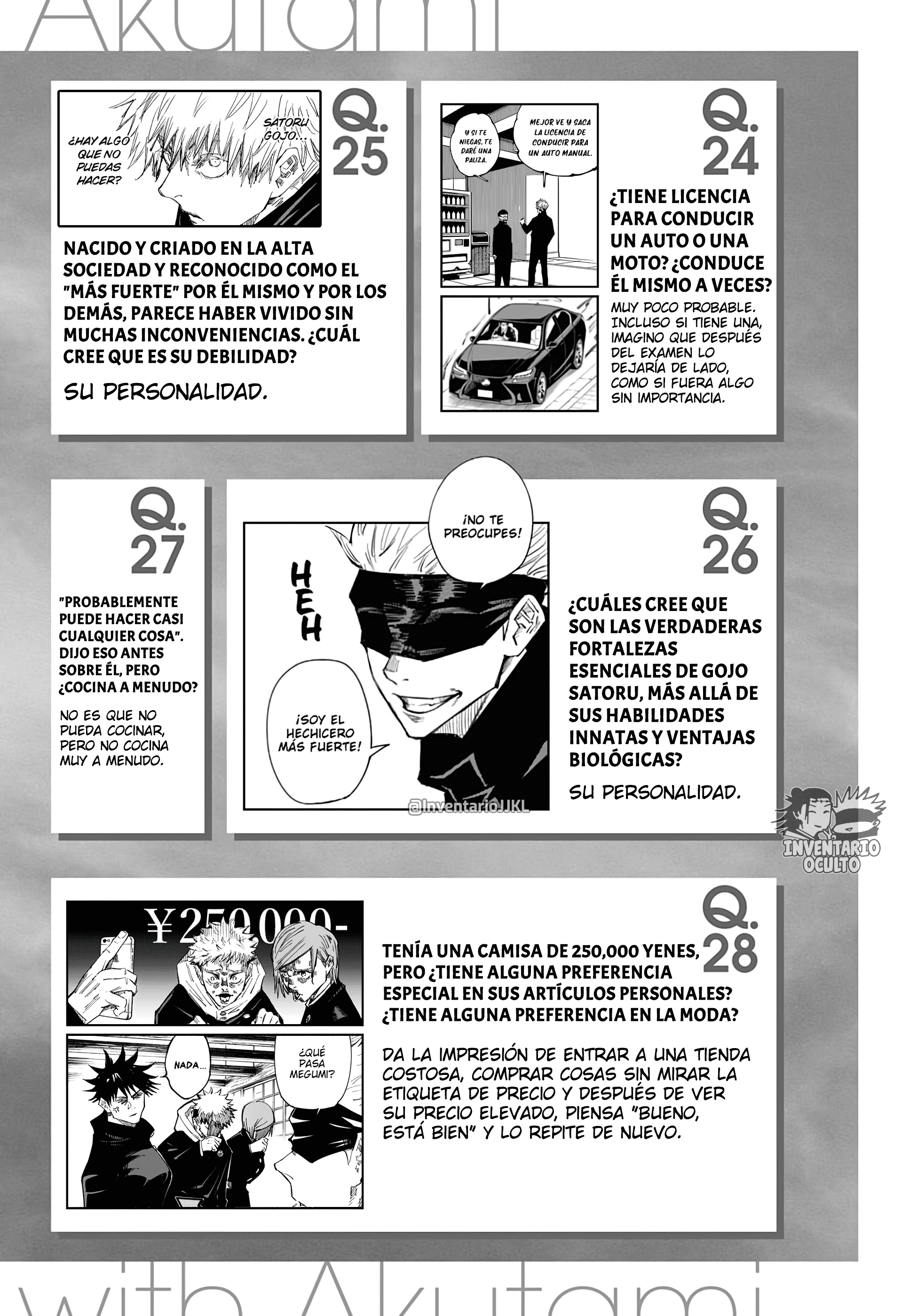 Read SATORU GOJO – Official Booklet ES Manga Online