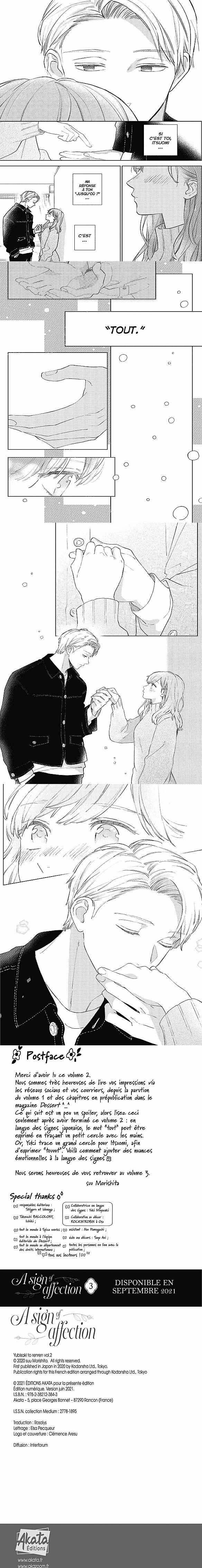 Read A Sign of Affection FR Manga Online
