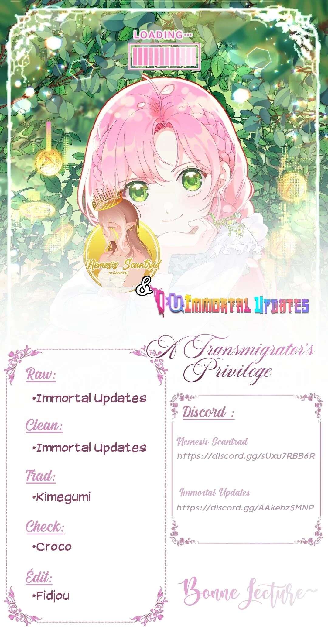 Read A Transmigrator's Privilege FR Manga Online