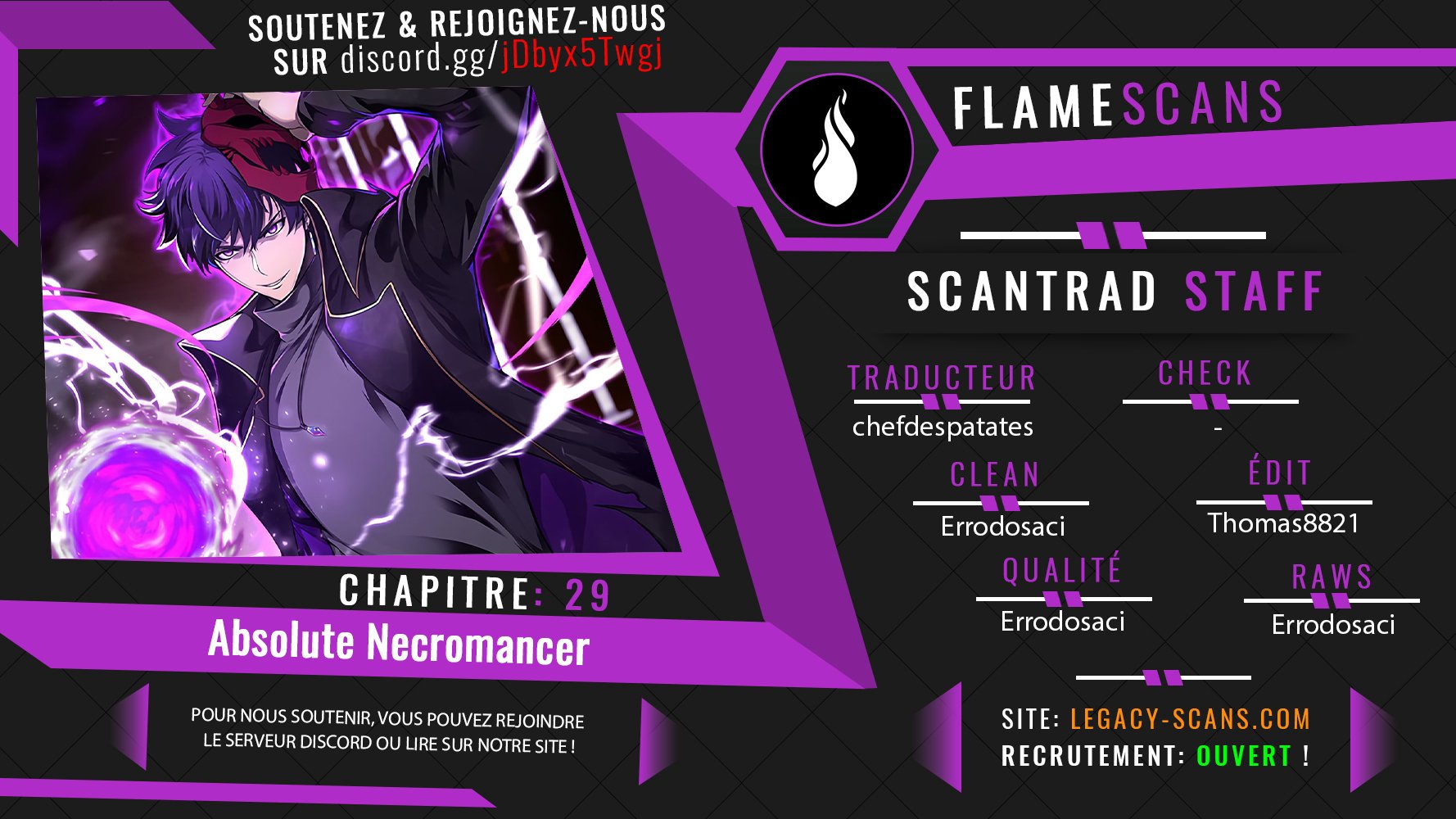 Read Absolute Necromancer FR Manga Online