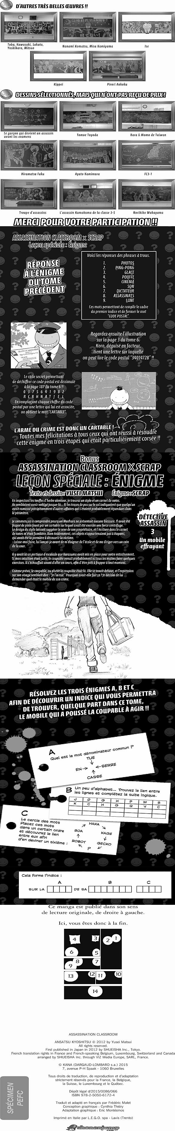 Read Assassination Classroom FR Manga Online