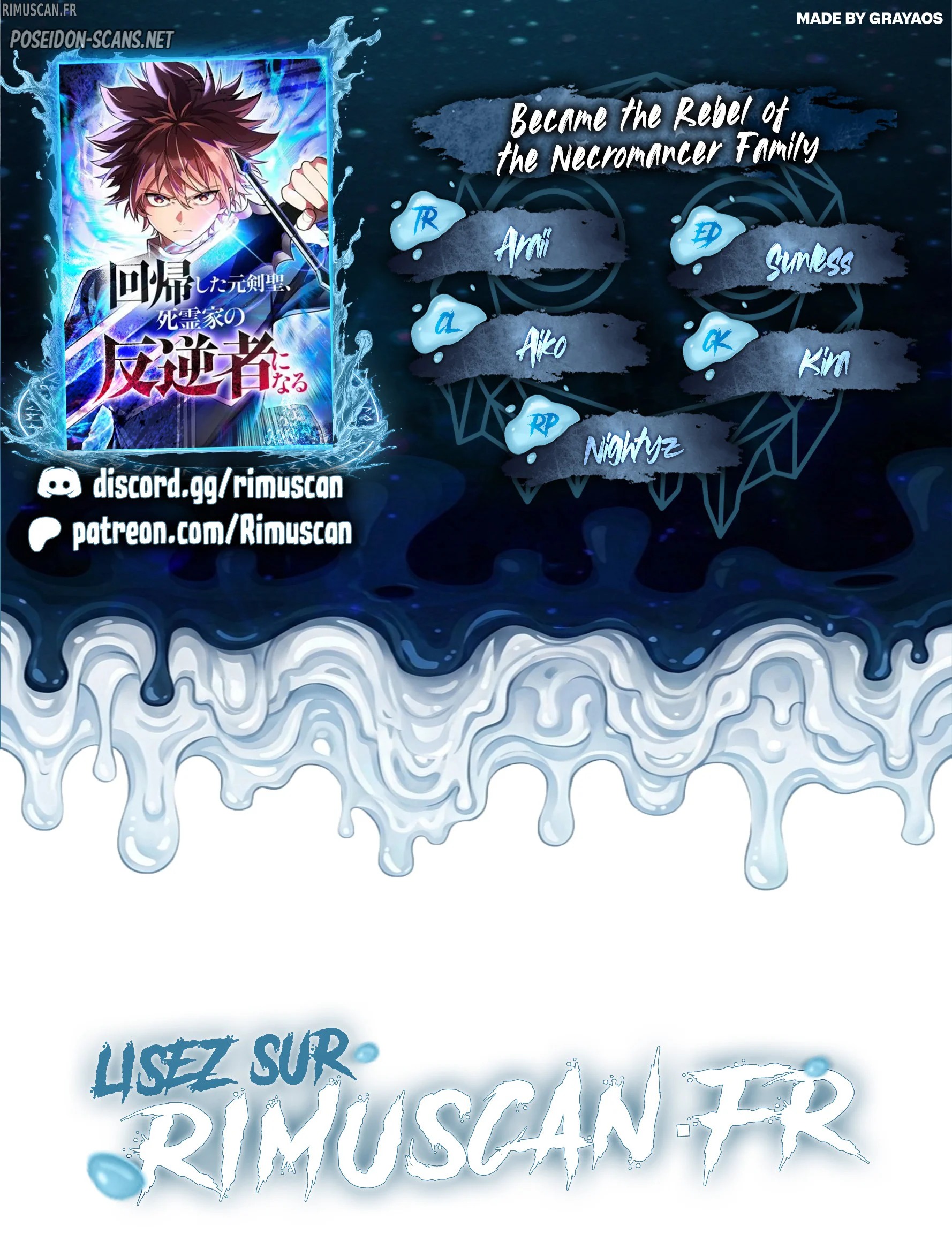 Read Became the Rebel of the Necromancer Family FR Manga Online