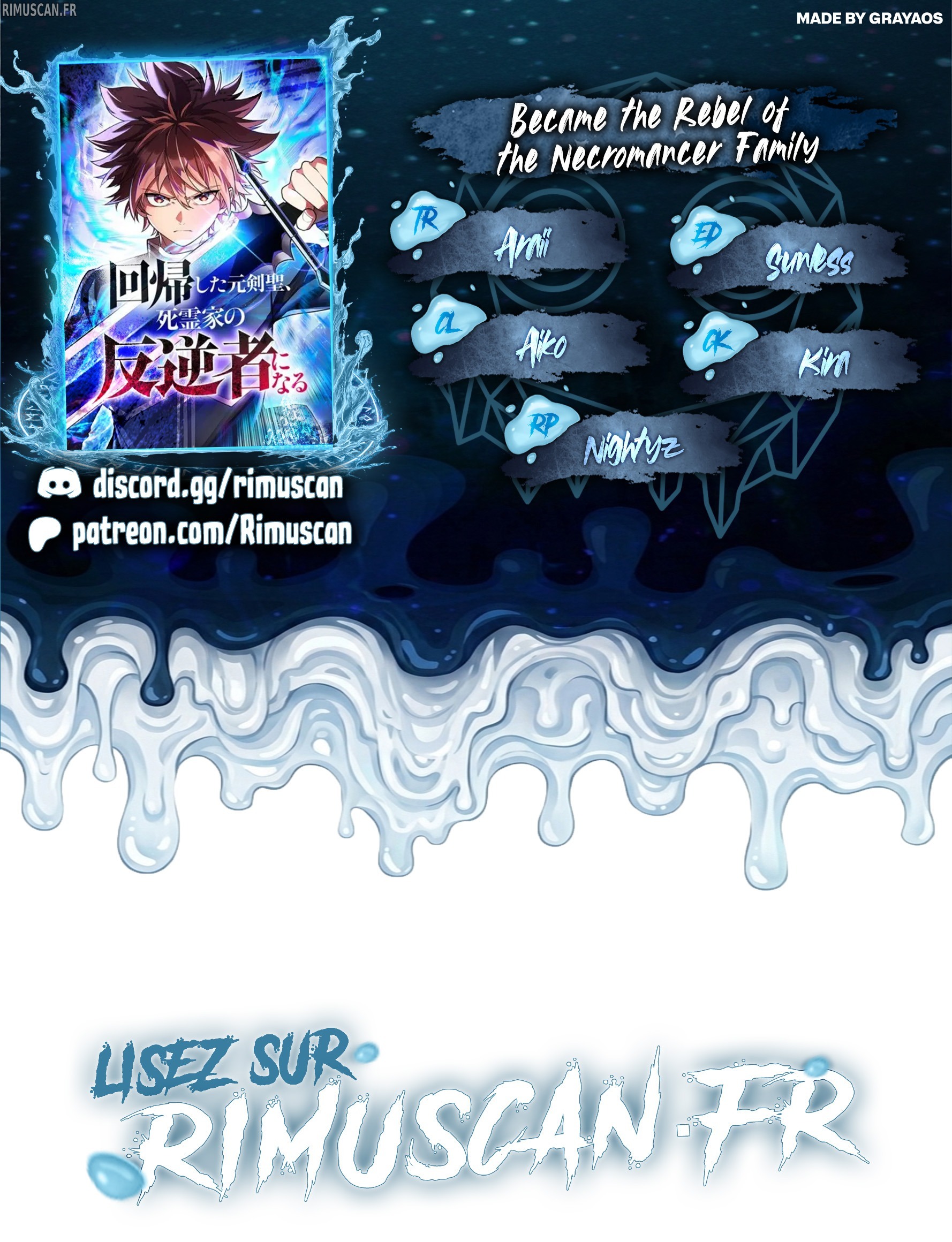 Read Became the Rebel of the Necromancer Family FR Manga Online