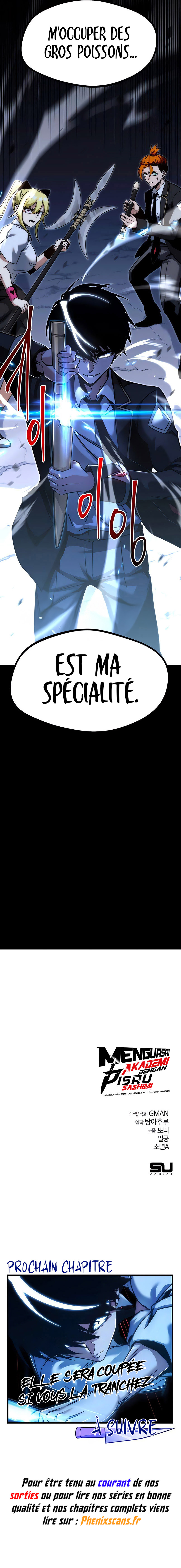 Read Conquering the Academy with Just a Sashimi Knife FR Manga Online
