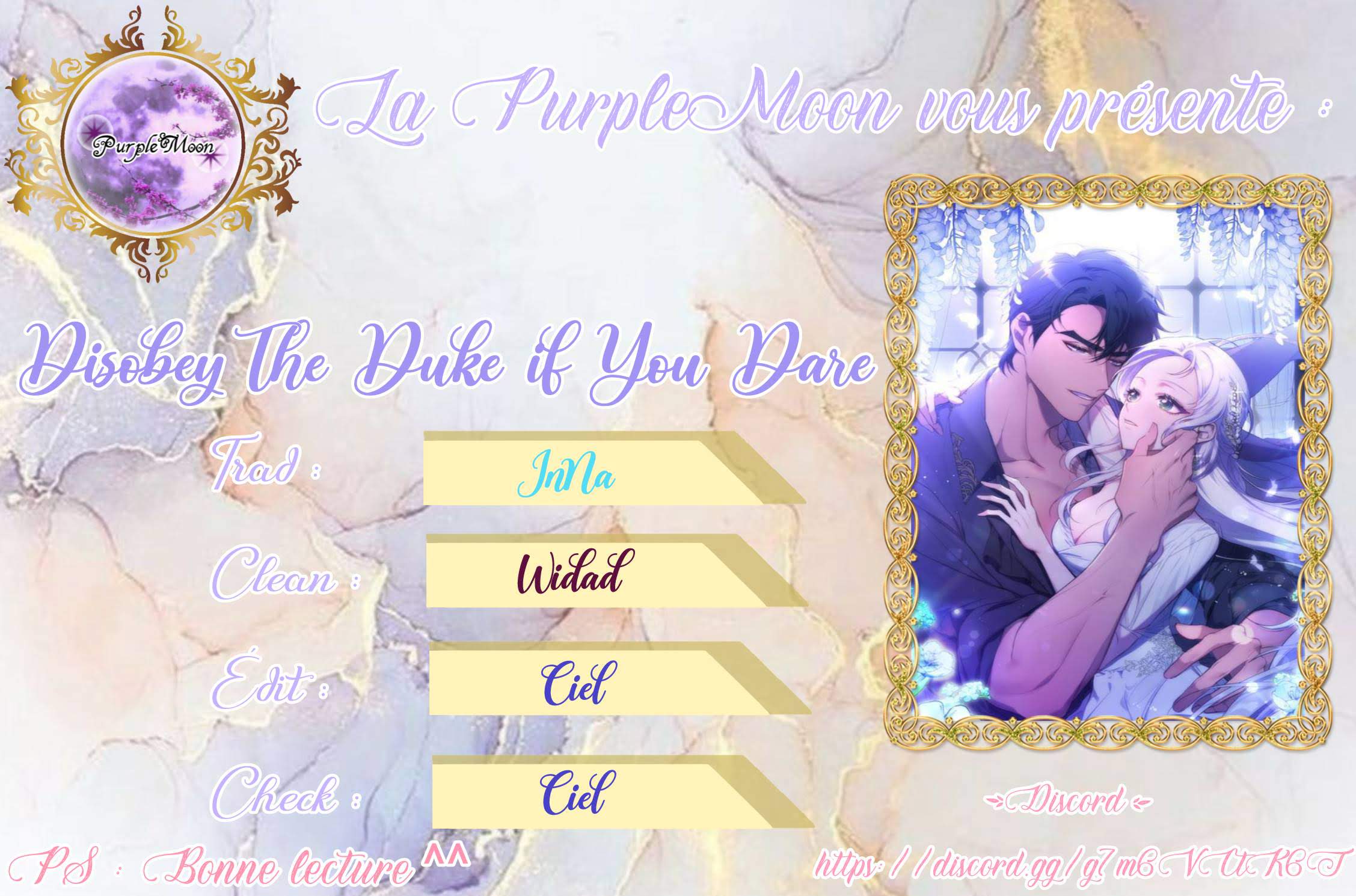 Read Disobey the Duke if You Dare FR Manga Online