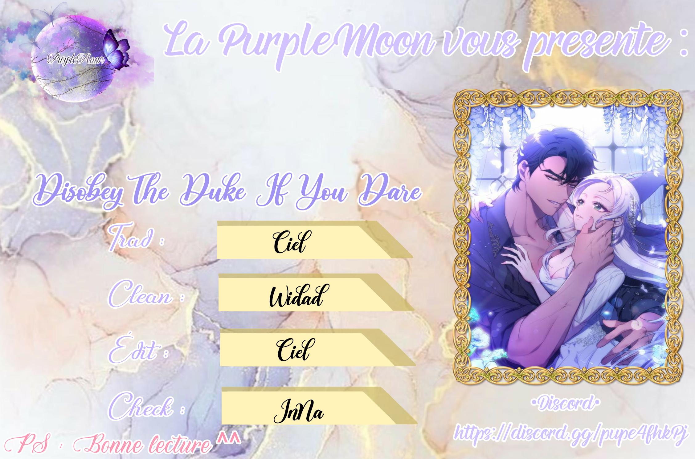 Read Disobey the Duke if You Dare FR Manga Online