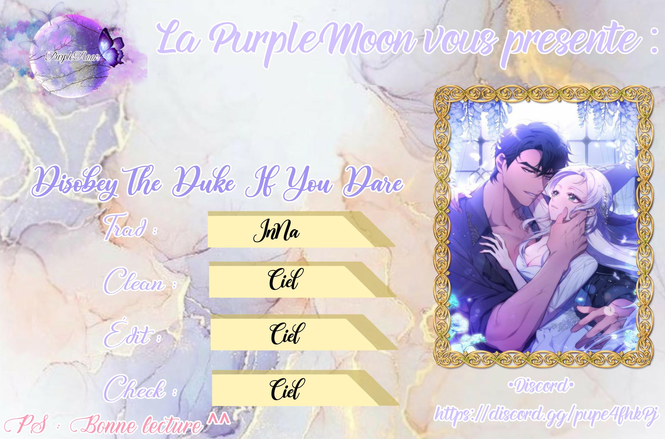 Read Disobey the Duke if You Dare FR Manga Online