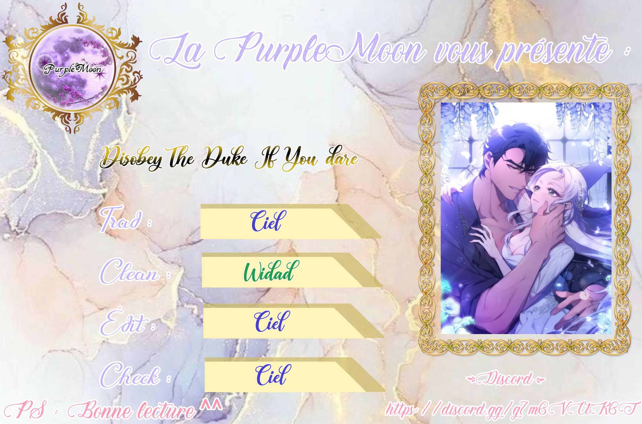 Read Disobey the Duke if You Dare FR Manga Online