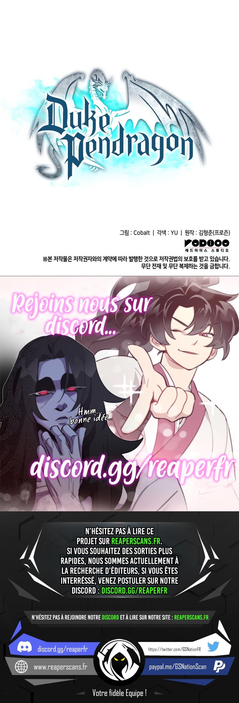 Read Duke Pendragon FR Manga Online