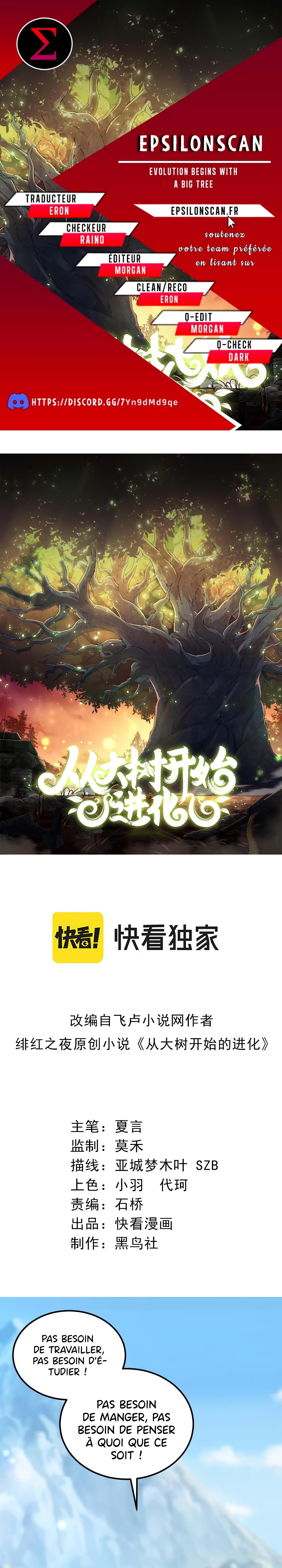 Read Evolution Begins With A Big Tree FR Manga Online
