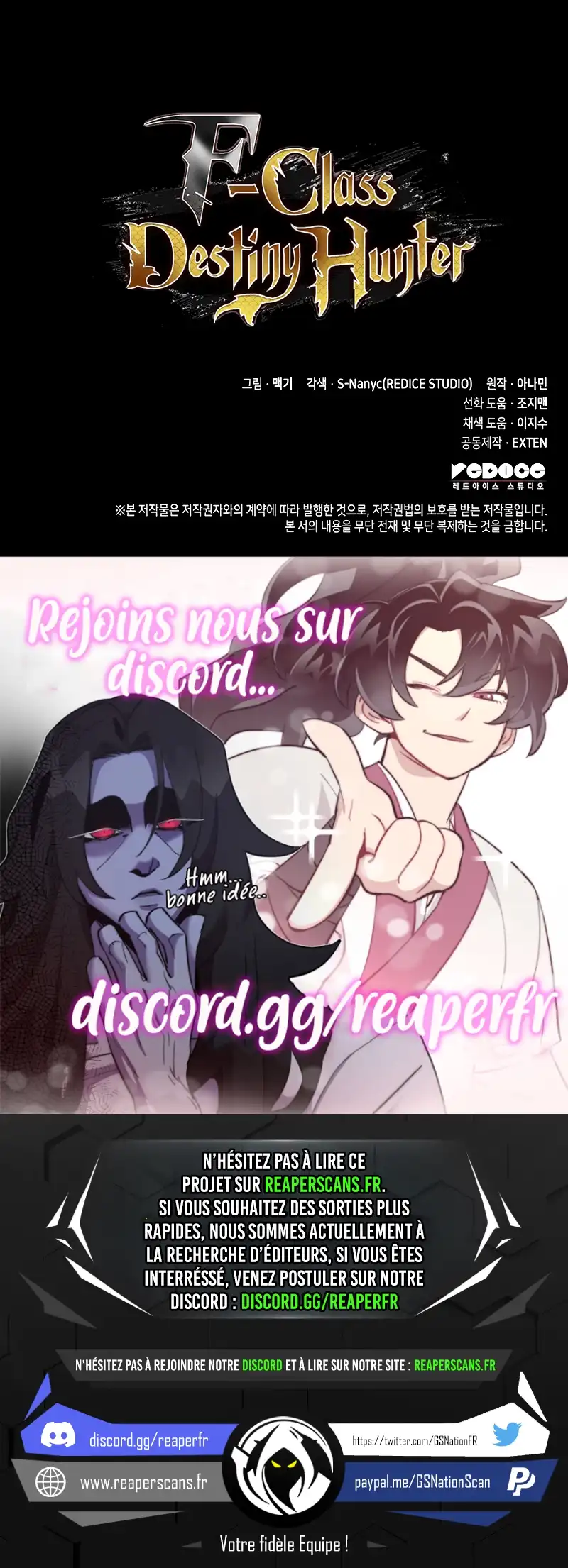 Read F Class Destiny Hunter FR Manga Online