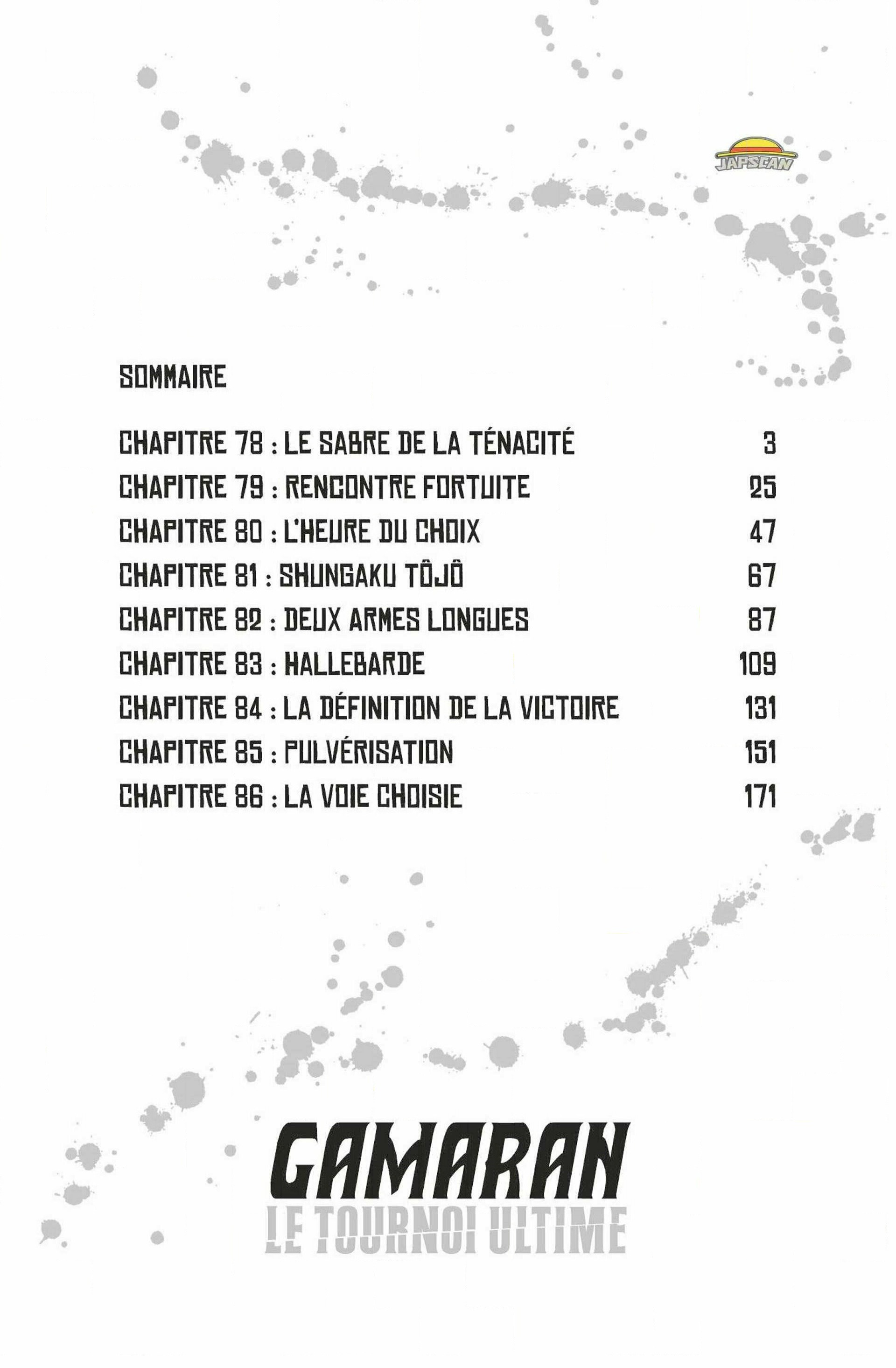 Read Gamaran Le Tournoi ultime FR Manga Online