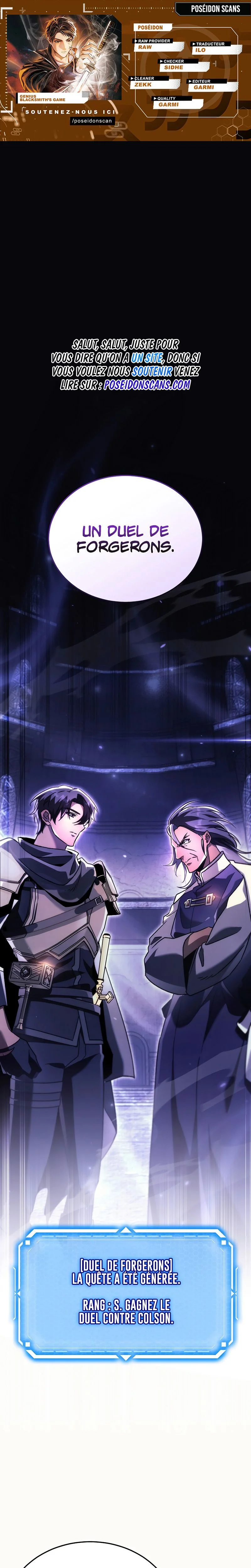 Read Genius Blacksmith s Game FR Manga Online