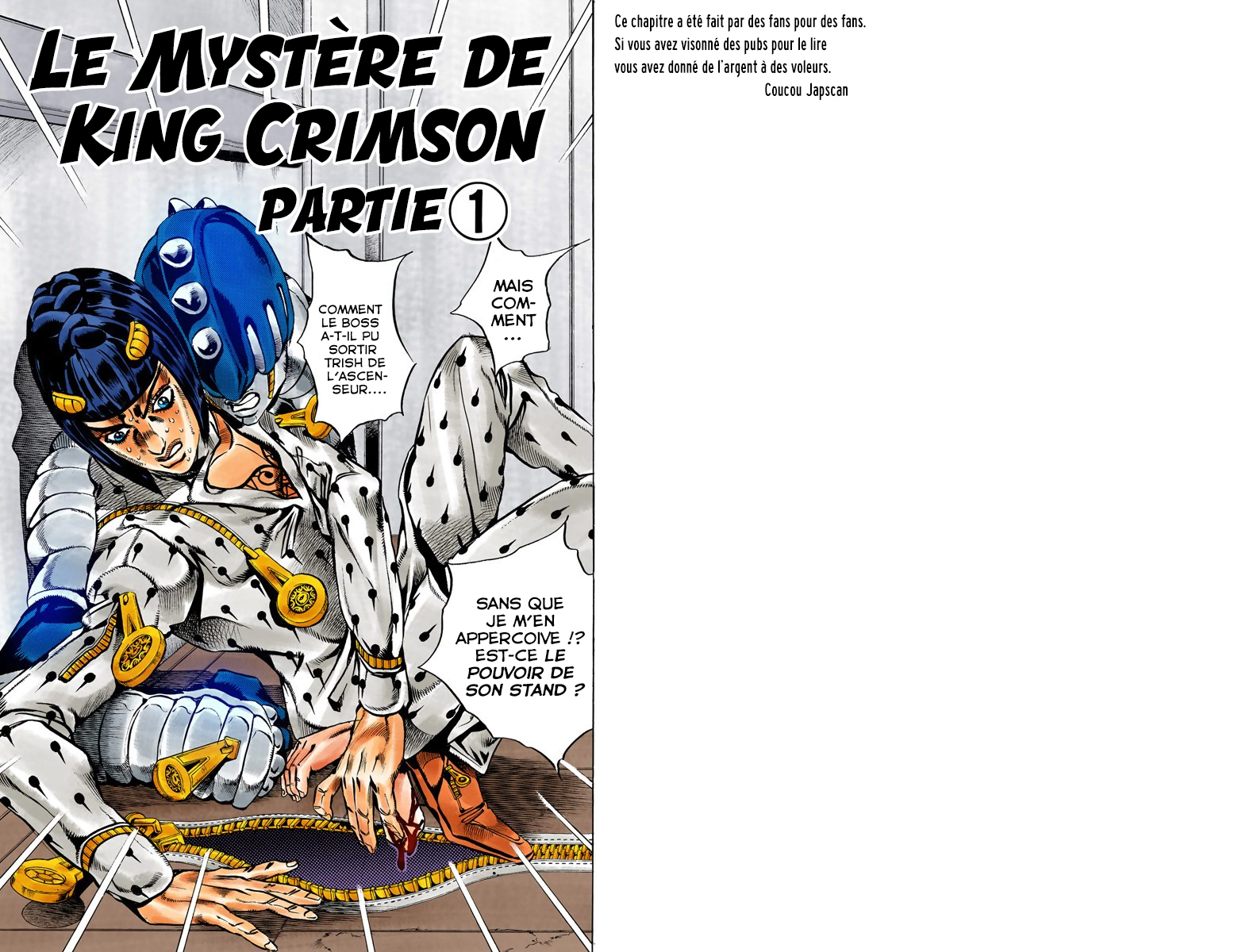 Read Golden Wind _ JoJo's Bizarre Adventure Partie 5 (Couleurs) FR Manga Online