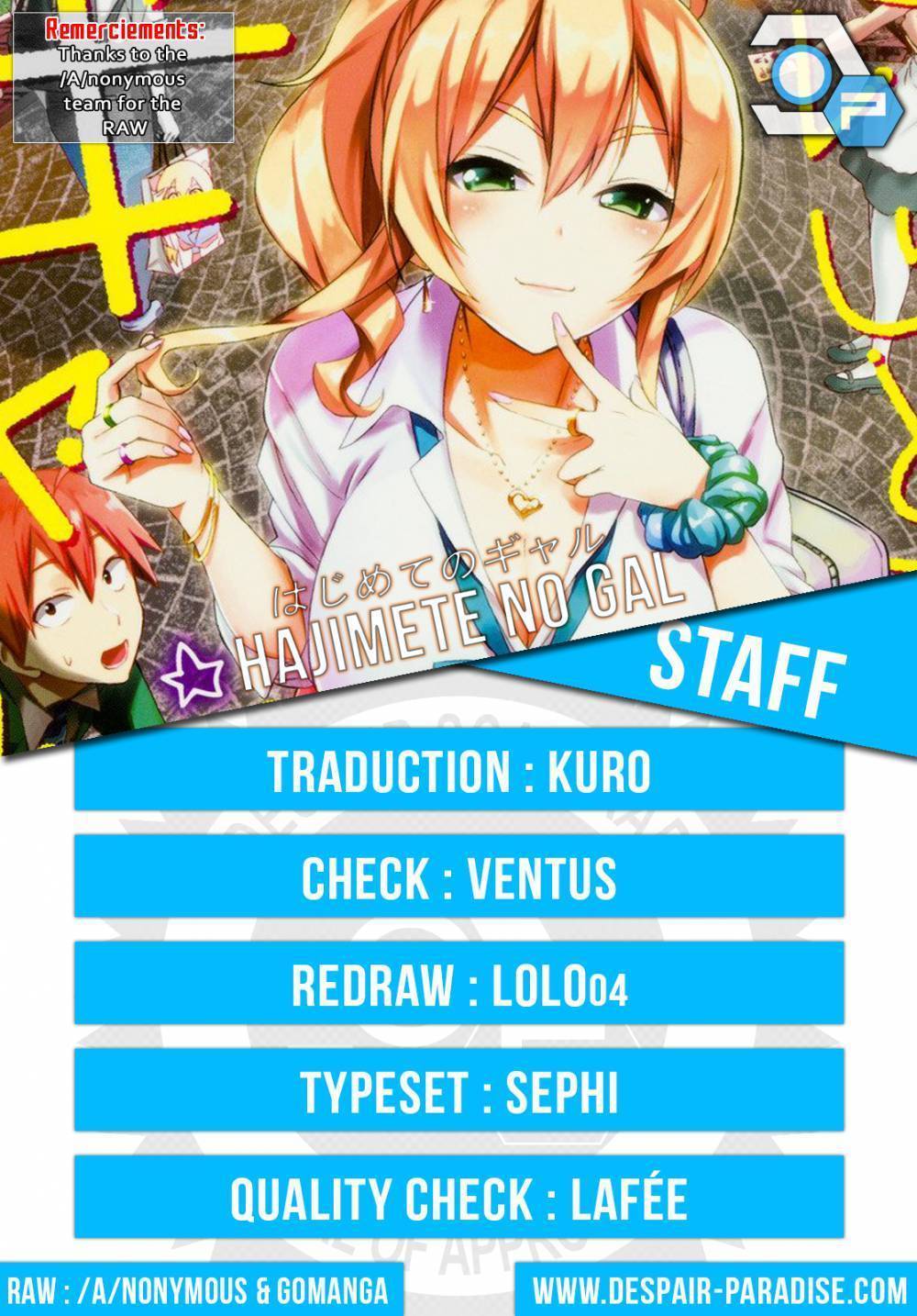 Read Hajimete no Gal FR Manga Online