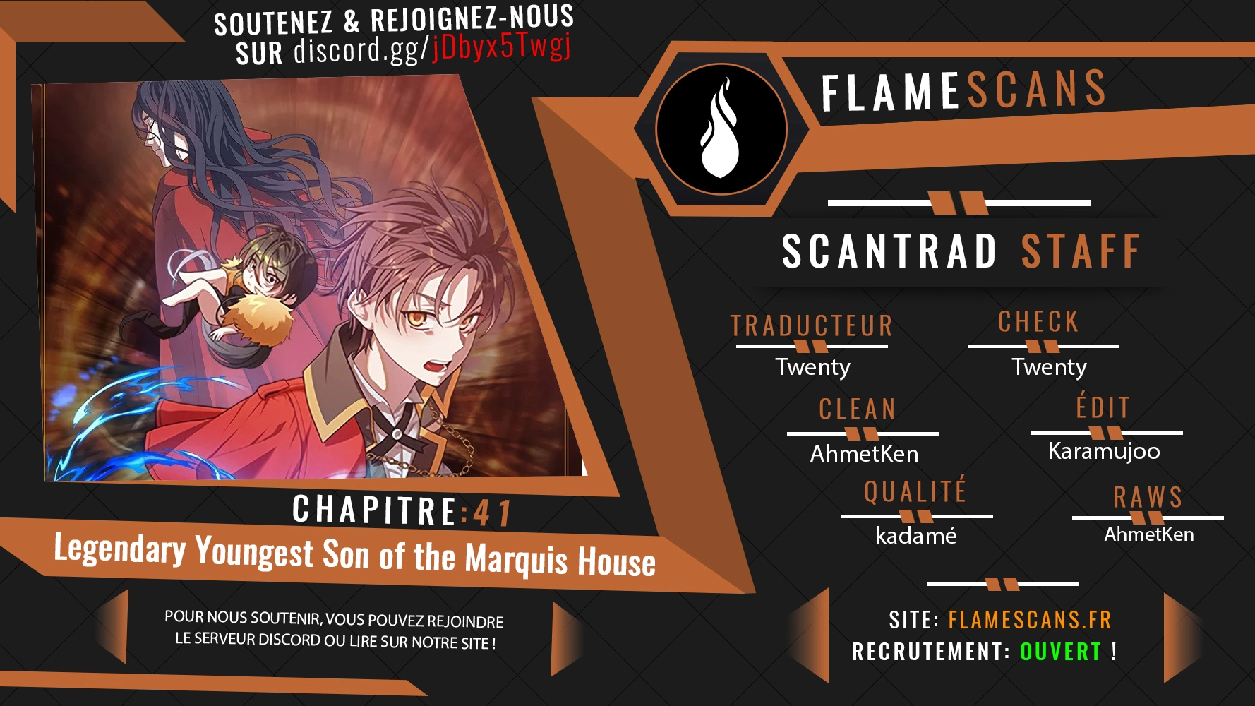 Read Legendary Youngest Son of the Marquis House FR Manga Online