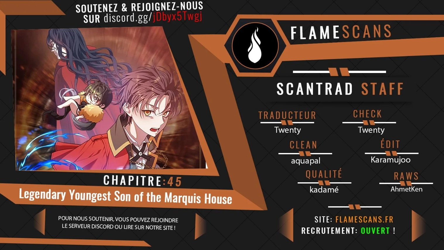 Read Legendary Youngest Son of the Marquis House FR Manga Online