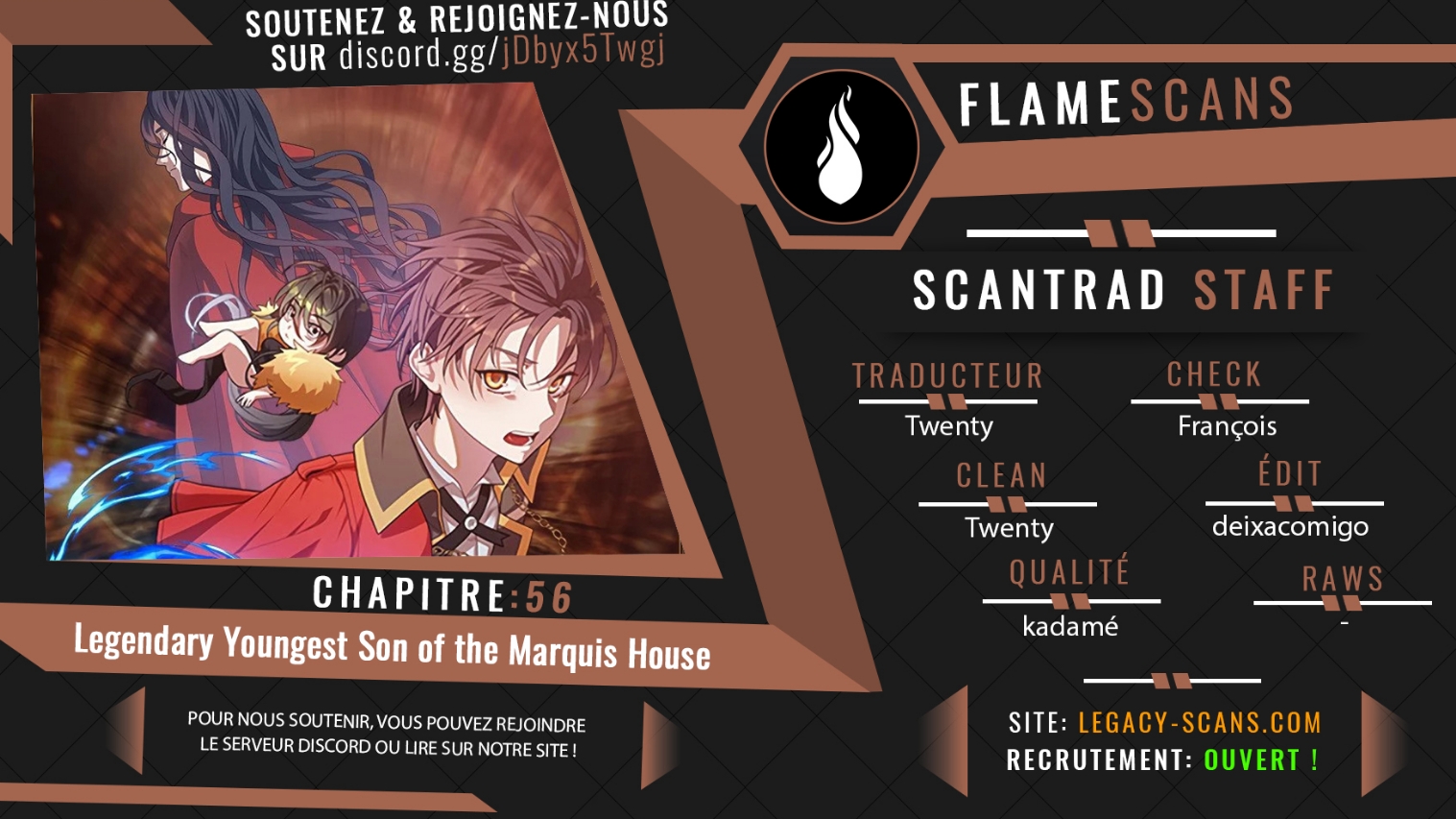 Read Legendary Youngest Son of the Marquis House FR Manga Online