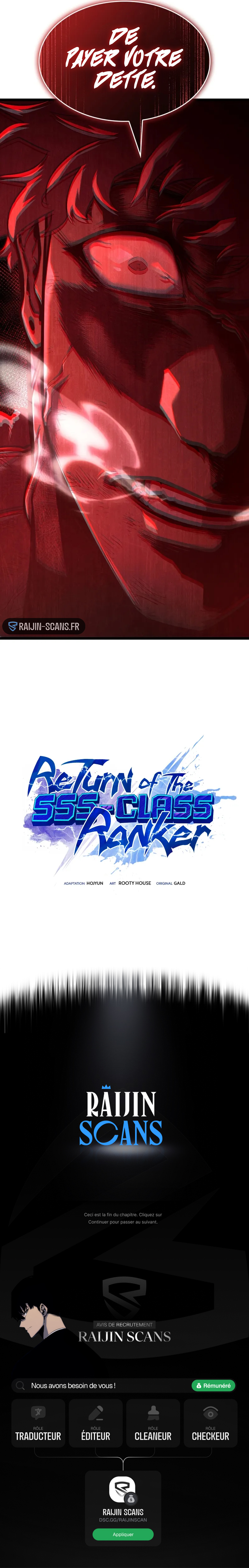 Read Return of the SSS-Class Ranker FR Manga Online