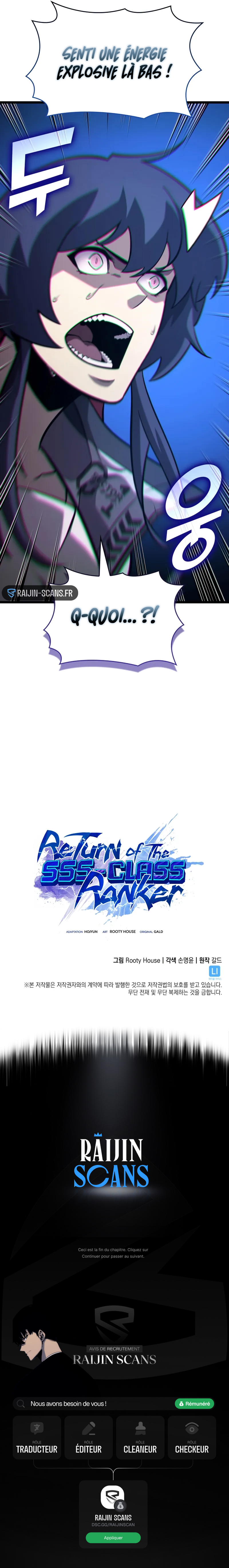 Read Return of the SSS-Class Ranker FR Manga Online