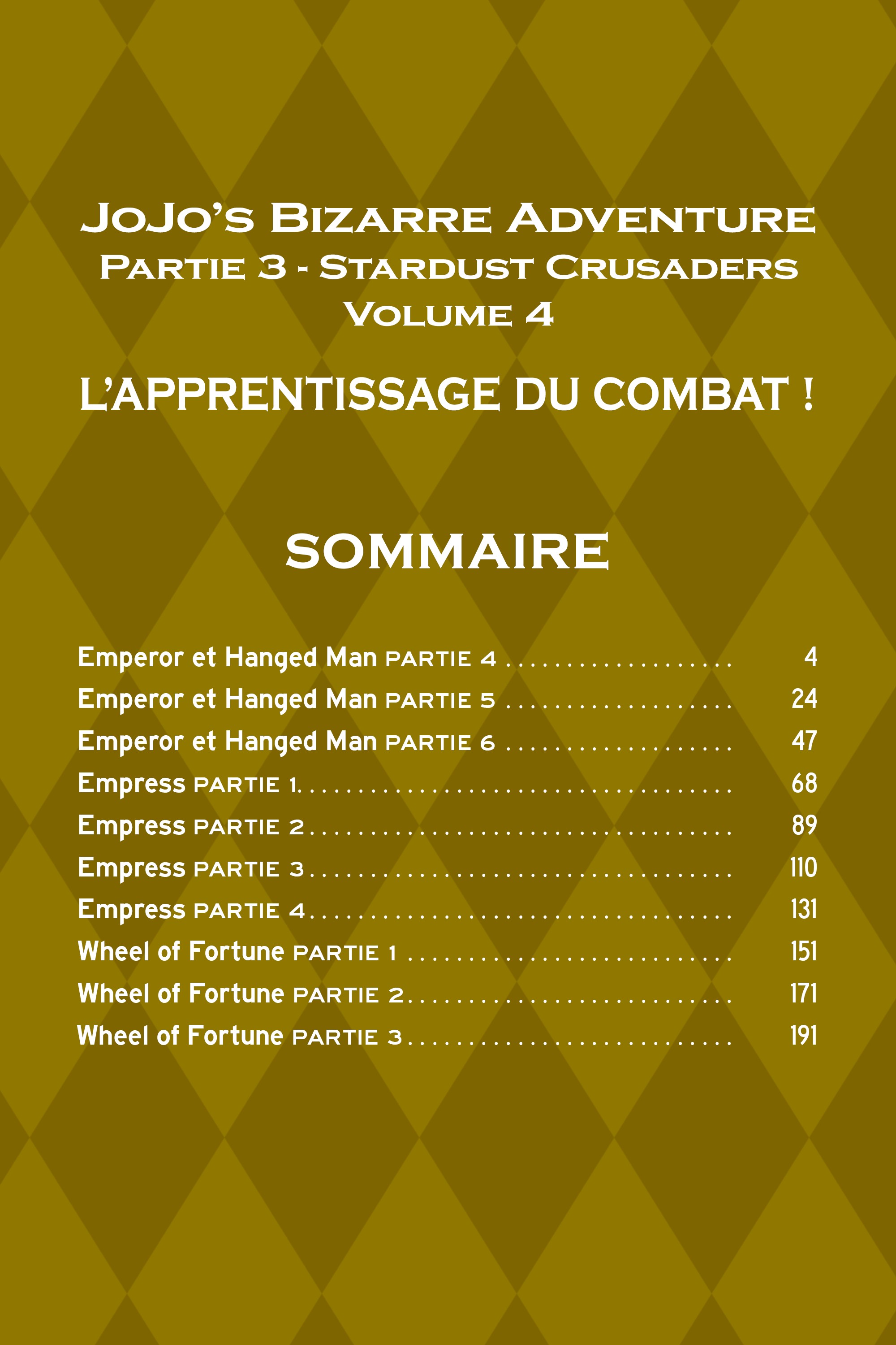 Read Stardust Crusaders _ JoJo's Bizarre Adventure Partie 3 (Couleurs) FR Manga Online