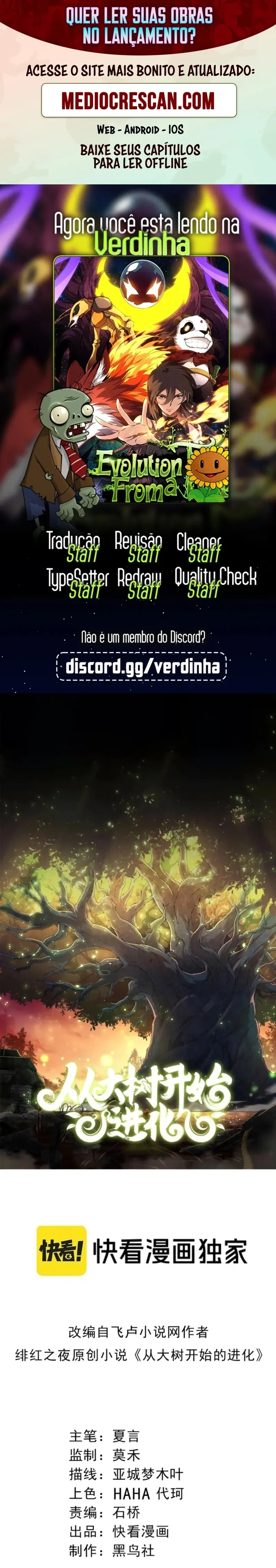 Read Começando a Evolução como uma Grande Árvore (PT-BR) PT Manga Online