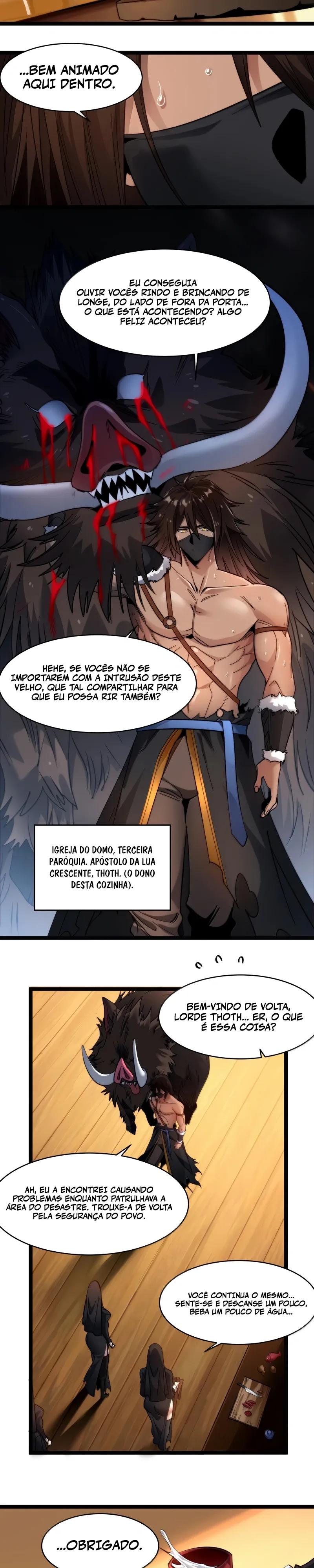 Read Eu Realmente Não Sou o Lacaio do Deus Demônio (PT-BR) PT Manga Online