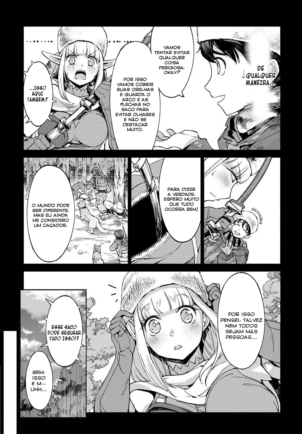 Read Hokkaido no Geneki Hunter ga Isekai ni Hourikoma Rete Mita Elf Yome to Meguru Isekai Shuryou Life (PT-BR) PT Manga Online