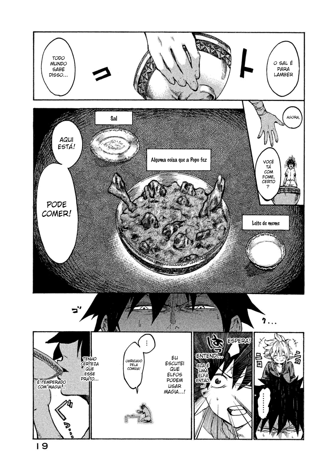 Read Mazumeshi Elf to Yuubokugurashi (PT-BR) PT Manga Online