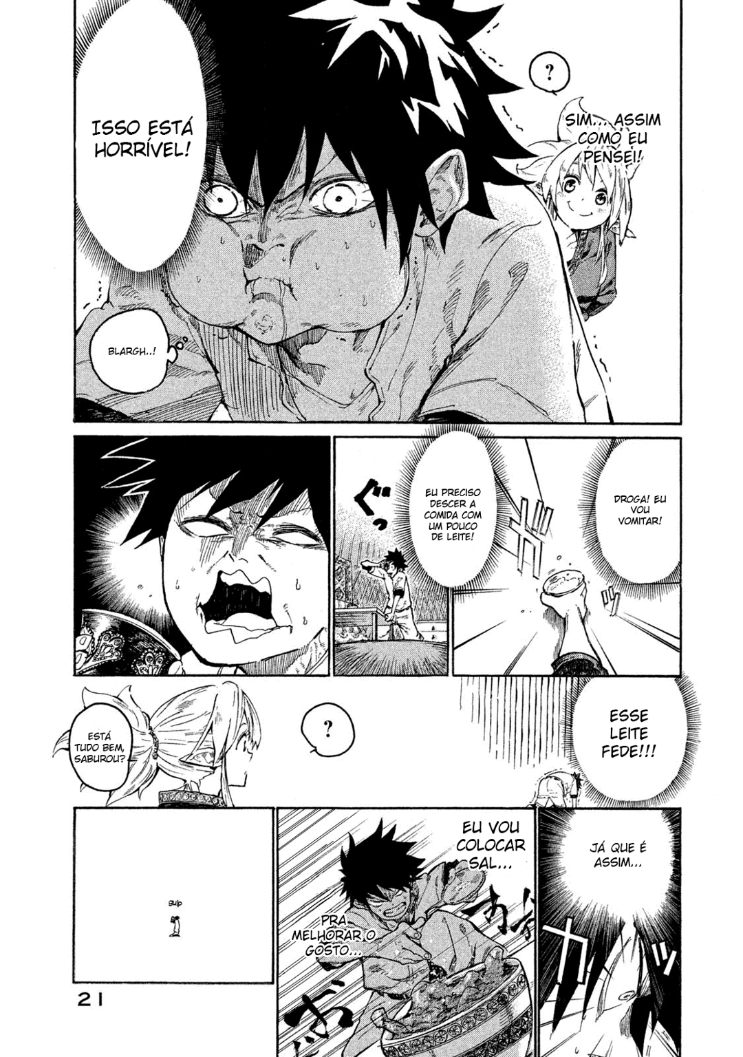 Read Mazumeshi Elf to Yuubokugurashi (PT-BR) PT Manga Online