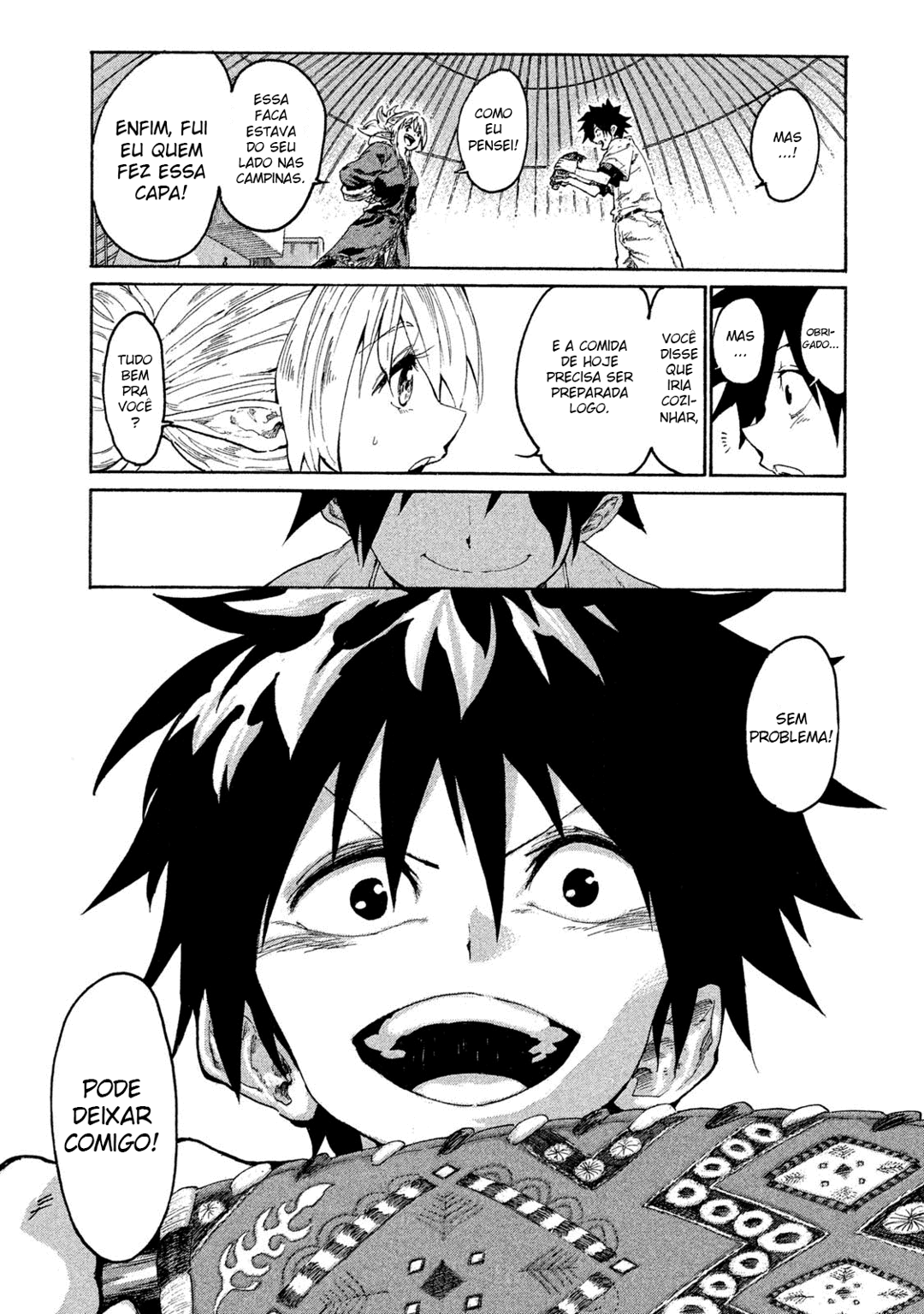 Read Mazumeshi Elf to Yuubokugurashi (PT-BR) PT Manga Online