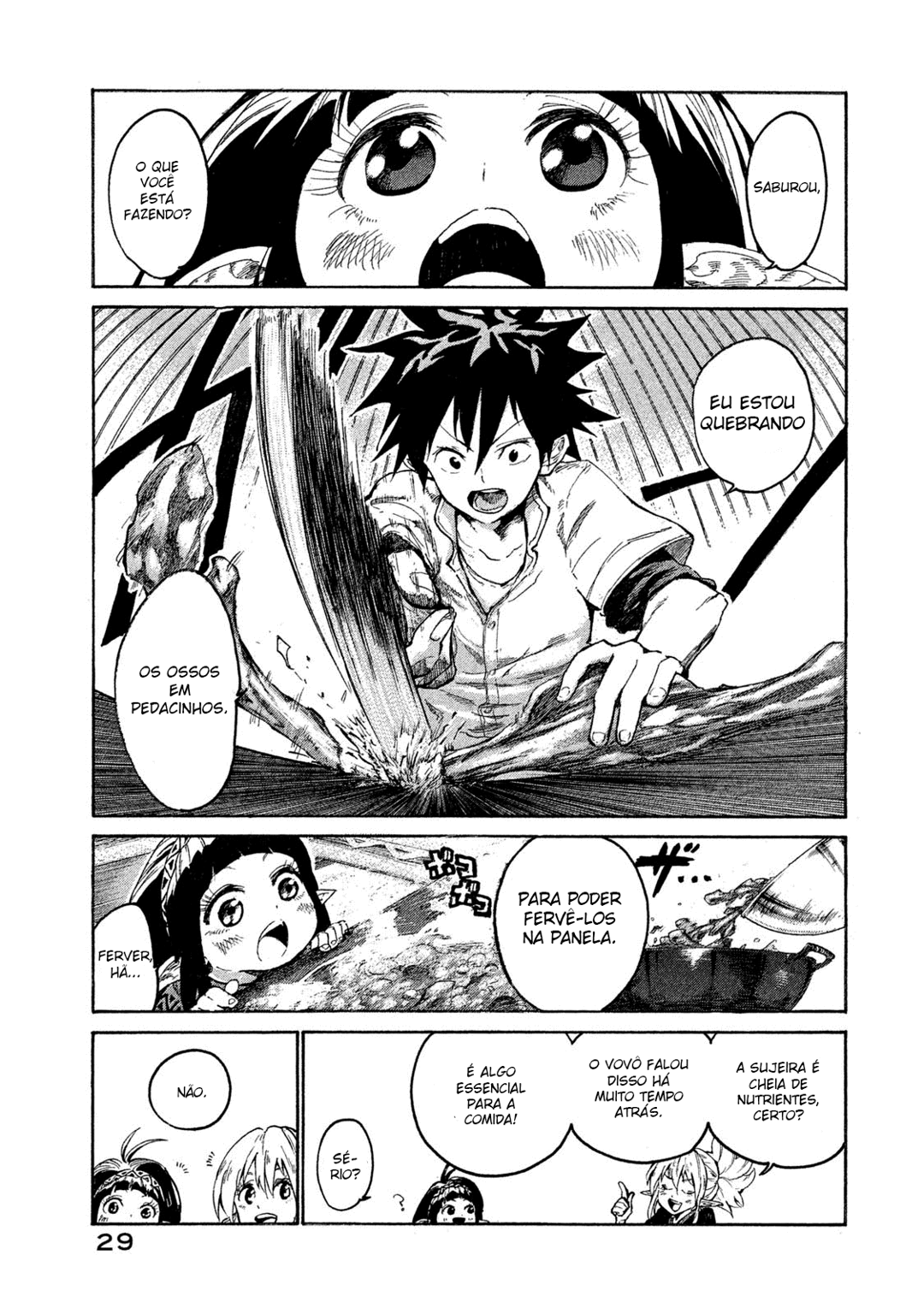 Read Mazumeshi Elf to Yuubokugurashi (PT-BR) PT Manga Online