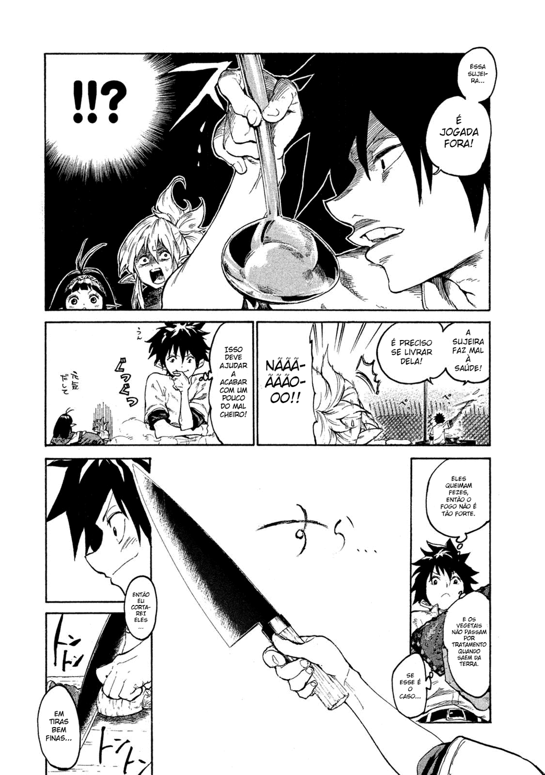 Read Mazumeshi Elf to Yuubokugurashi (PT-BR) PT Manga Online